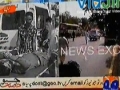 [AL-QUDS 2012] Blast At Youm-Ul-Quds Rally Bus Near Safari Park Karachi - 17 August 2012 - Urdu